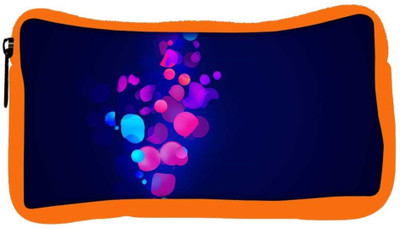 

Snoogg Eco Friendly Canvas Neon Bubbles Designer Student Pen Pencil Case Coin Purse Pouch Cosmetic Makeup Bag (ORANGE) Pouch(Multicolor)