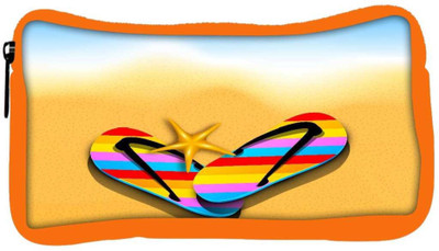 

Snoogg Eco Friendly Canvas Abstract Summer Background Student Pen Pencil Case Coin Purse Pouch Cosmetic Makeup Bag (ORANGE) Pouch(Multicolor)