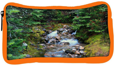 

Snoogg Eco Friendly Canvas White Water Flowing Designer Student Pen Pencil Case Coin Purse Pouch Cosmetic Makeup Bag (ORANGE) Pouch(Multicolor)