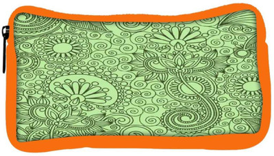 

Snoogg Eco Friendly Canvas Fabric Pattern Light Green Student Pen Pencil Case Coin Purse Pouch Cosmetic Makeup Bag (ORANGE) Pouch(Multicolor)