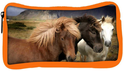 

Snoogg Eco Friendly Canvas Colorful Horses Designer Student Pen Pencil Case Coin Purse Pouch Cosmetic Makeup Bag (ORANGE) Pouch(Multicolor)