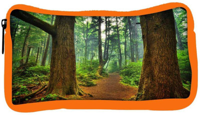 

Snoogg Eco Friendly Canvas Patternd Forest Designer Student Pen Pencil Case Coin Purse Pouch Cosmetic Makeup Bag (ORANGE) Pouch(Multicolor)