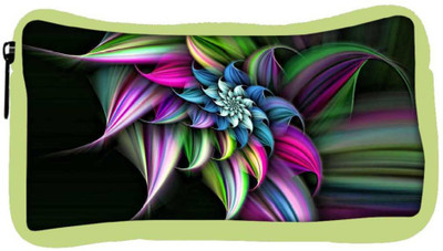 

Snoogg Eco Friendly Canvas Abstract Floral Design Designer Student Pen Pencil Case Coin Purse Pouch Cosmetic Makeup Bag (GREEN) Pouch(Multicolor)