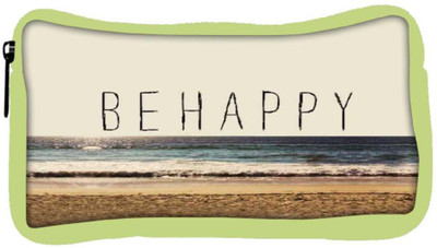 

Snoogg Eco Friendly Canvas Be Happy Student Pen Pencil Case Coin Purse Pouch Cosmetic Makeup Bag (GREEN) Pouch(Multicolor)