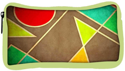 

Snoogg Eco Friendly Canvas Pastel Geometric Shapes 2677 Student Pen Pencil Case Coin Purse Pouch Cosmetic Makeup Bag (GREEN) Pouch(Multicolor)