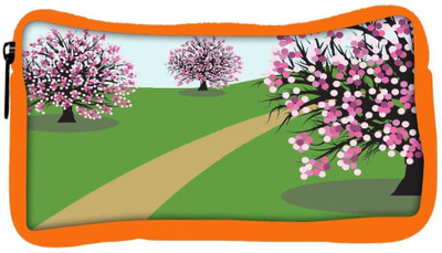 

Snoogg Eco Friendly Canvas Abstract Illustration Of A Background With Trees Student Pen Pencil Case Coin Purse Pouch Cosmetic Makeup Bag (ORANGE) Pouch(Multicolor)