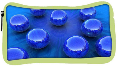 

Snoogg Eco Friendly Canvas Blue Balls Designer Student Pen Pencil Case Coin Purse Pouch Cosmetic Makeup Bag (GREEN) Pouch(Multicolor)