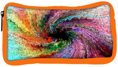 

Snoogg Eco Friendly Canvas Colorful Painting Abstract Designer Student Pen Pencil Case Coin Purse Pouch Cosmetic Makeup Bag (ORANGE) Pouch(Multicolor)