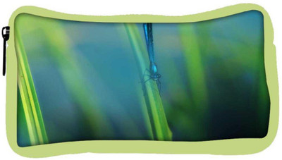 

Snoogg Eco Friendly Canvas Blue Dragonfly Designer Student Pen Pencil Case Coin Purse Pouch Cosmetic Makeup Bag (GREEN) Pouch(Multicolor)