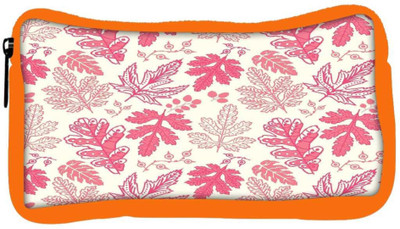 

Snoogg Eco Friendly Canvas Red Leaves Designer Student Pen Pencil Case Coin Purse Pouch Cosmetic Makeup Bag (ORANGE) Pouch(Multicolor)