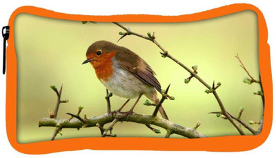 

Snoogg Eco Friendly Canvas Small Sparrow Designer Student Pen Pencil Case Coin Purse Pouch Cosmetic Makeup Bag (ORANGE) Pouch(Multicolor)