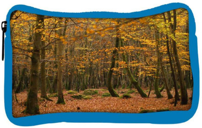 

Snoogg Eco Friendly Canvas Yellow Leaves Designer Student Pen Pencil Case Coin Purse Pouch Cosmetic Makeup Bag (BLUE) Pouch(Multicolor)