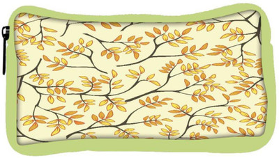 

Snoogg Eco Friendly Canvas Multicolor Leaves Lite Pattern Designer Student Pen Pencil Case Coin Purse Pouch Cosmetic Makeup Bag (GREEN) Pouch(Multicolor)