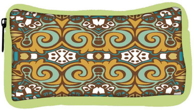 

Snoogg Eco Friendly Canvas Multicolor Pattern Designer Student Pen Pencil Case Coin Purse Pouch Cosmetic Makeup Bag (GREEN) Pouch(Multicolor)