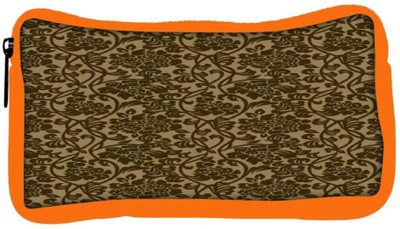 

Snoogg Eco Friendly Canvas Flowy Motif Student Pen Pencil Case Coin Purse Pouch Cosmetic Makeup Bag (ORANGE) Pouch(Multicolor)
