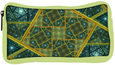 

Snoogg Eco Friendly Canvas Abstract Pattern Design Designer Student Pen Pencil Case Coin Purse Pouch Cosmetic Makeup Bag (GREEN) Pouch(Multicolor)