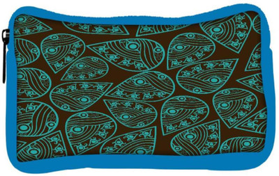 

Snoogg Eco Friendly Canvas Green Pattern Leaves Designer Student Pen Pencil Case Coin Purse Pouch Cosmetic Makeup Bag (BLUE) Pouch(Multicolor)