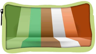

Snoogg Eco Friendly Canvas 3D Layer Lines 2392 Student Pen Pencil Case Coin Purse Pouch Cosmetic Makeup Bag (GREEN) Pouch(Multicolor)