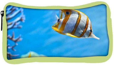 

Snoogg Eco Friendly Canvas Colorful Fish Designer Student Pen Pencil Case Coin Purse Pouch Cosmetic Makeup Bag (GREEN) Pouch(Multicolor)