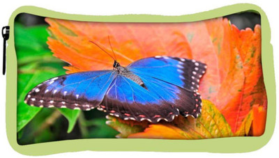 

Snoogg Eco Friendly Canvas Blue Butterfly In Orange Leaf Designer Student Pen Pencil Case Coin Purse Pouch Cosmetic Makeup Bag (GREEN) Pouch(Multicolor)