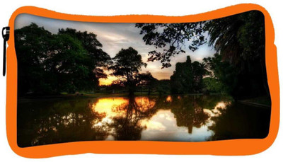 

Snoogg Eco Friendly Canvas Evening At Lake Side Designer Student Pen Pencil Case Coin Purse Pouch Cosmetic Makeup Bag (ORANGE) Pouch(Multicolor)