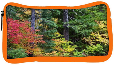 

Snoogg Eco Friendly Canvas Autumn Forest Background Student Pen Pencil Case Coin Purse Pouch Cosmetic Makeup Bag (ORANGE) Pouch(Multicolor)