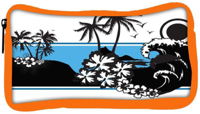 

Snoogg Eco Friendly Canvas Abstract Tropical Background Student Pen Pencil Case Coin Purse Pouch Cosmetic Makeup Bag (ORANGE) Pouch(Multicolor)