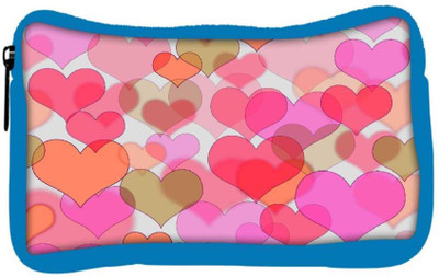 

Snoogg Eco Friendly Canvas Light Color Hearts Designer Student Pen Pencil Case Coin Purse Pouch Cosmetic Makeup Bag (BLUE) Pouch(Multicolor)