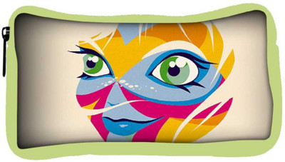 

Snoogg Eco Friendly Canvas Smiling Face Designer Student Pen Pencil Case Coin Purse Pouch Cosmetic Makeup Bag (GREEN) Pouch(Multicolor)