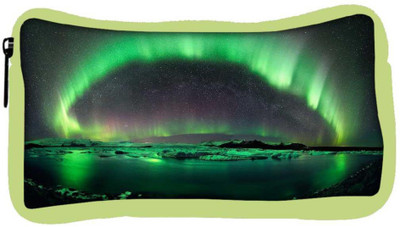 

Snoogg Eco Friendly Canvas Green Layered Island Designer Student Pen Pencil Case Coin Purse Pouch Cosmetic Makeup Bag (GREEN) Pouch(Multicolor)