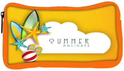 

Snoogg Eco Friendly Canvas Abstract Summer Background Student Pen Pencil Case Coin Purse Pouch Cosmetic Makeup Bag (ORANGE) Pouch(Multicolor)
