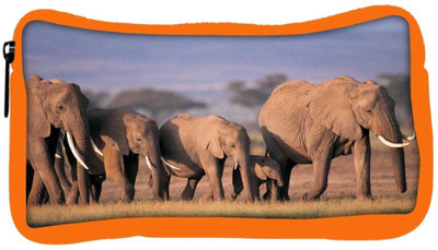 

Snoogg Eco Friendly Canvas Parental Elephant Designer Student Pen Pencil Case Coin Purse Pouch Cosmetic Makeup Bag (ORANGE) Pouch(Multicolor)