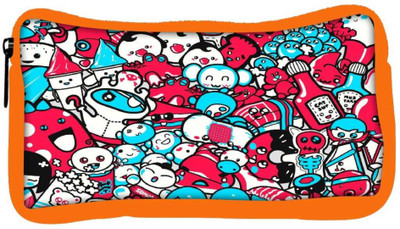 

Snoogg Eco Friendly Canvas Cute Characters Designer Student Pen Pencil Case Coin Purse Pouch Cosmetic Makeup Bag (ORANGE) Pouch(Multicolor)