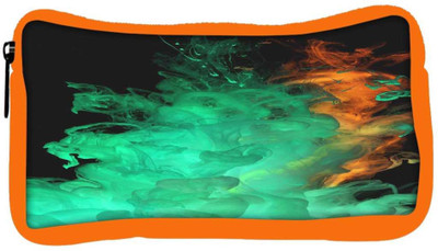 

Snoogg Eco Friendly Canvas Red Green Smoke Designer Student Pen Pencil Case Coin Purse Pouch Cosmetic Makeup Bag (ORANGE) Pouch(Multicolor)