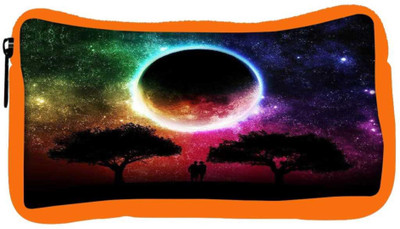

Snoogg Eco Friendly Canvas Universe Graphic Print Student Pen Pencil Case Coin Purse Pouch Cosmetic Makeup Bag (ORANGE) Pouch(Multicolor)