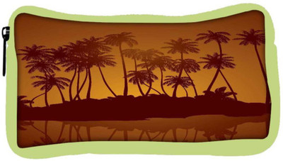 

Snoogg Eco Friendly Canvas Tropical Night Vector Background Student Pen Pencil Case Coin Purse Pouch Cosmetic Makeup Bag (GREEN) Pouch(Multicolor)