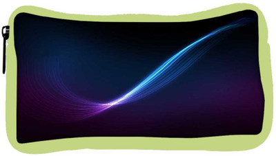 

Snoogg Eco Friendly Canvas Blue And Purple Ray In Black Background Designer Student Pen Pencil Case Coin Purse Pouch Cosmetic Makeup Bag (GREEN) Pouch(Multicolor)
