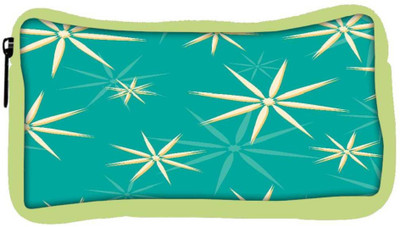 

Snoogg Eco Friendly Canvas Abstract White Blue Pattern Designer Student Pen Pencil Case Coin Purse Pouch Cosmetic Makeup Bag (GREEN) Pouch(Multicolor)