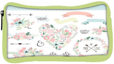 

Snoogg Eco Friendly Canvas Wedding Graphic Set Student Pen Pencil Case Coin Purse Pouch Cosmetic Makeup Bag (GREEN) Pouch(Multicolor)