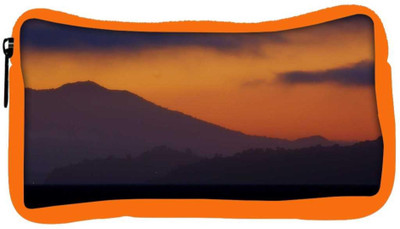 

Snoogg Eco Friendly Canvas Evening Landscape Background Student Pen Pencil Case Coin Purse Pouch Cosmetic Makeup Bag (ORANGE) Pouch(Multicolor)