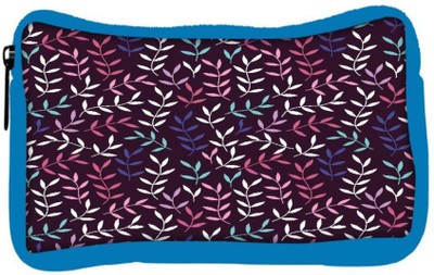 

Snoogg Eco Friendly Canvas Colorful Leaves Designer Student Pen Pencil Case Coin Purse Pouch Cosmetic Makeup Bag (BLUE) Pouch(Multicolor)