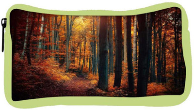 

Snoogg Eco Friendly Canvas Red Forest Designer Student Pen Pencil Case Coin Purse Pouch Cosmetic Makeup Bag (GREEN) Pouch(Multicolor)