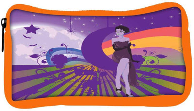 

Snoogg Eco Friendly Canvas Abstract Illustration Student Pen Pencil Case Coin Purse Pouch Cosmetic Makeup Bag (ORANGE) Pouch(Multicolor)