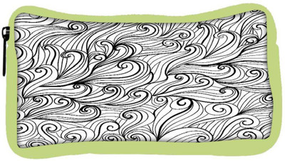 

Snoogg Eco Friendly Canvas Black Pattern Grey Designer Student Pen Pencil Case Coin Purse Pouch Cosmetic Makeup Bag (GREEN) Pouch(Multicolor)