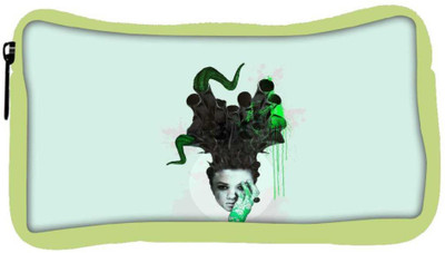 

Snoogg Eco Friendly Canvas Evil Mind Designer Student Pen Pencil Case Coin Purse Pouch Cosmetic Makeup Bag (GREEN) Pouch(Multicolor)
