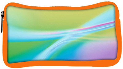 

Snoogg Eco Friendly Canvas Multicolor Waves Designer Student Pen Pencil Case Coin Purse Pouch Cosmetic Makeup Bag (ORANGE) Pouch(Multicolor)