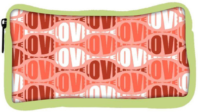 

Snoogg Eco Friendly Canvas Love Designer Student Pen Pencil Case Coin Purse Pouch Cosmetic Makeup Bag (GREEN) Pouch(Multicolor)