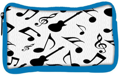 

Snoogg Eco Friendly Canvas Music Strings In Black Designer Student Pen Pencil Case Coin Purse Pouch Cosmetic Makeup Bag (BLUE) Pouch(Multicolor)