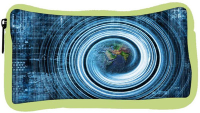 

Snoogg Eco Friendly Canvas Abstract Internet Background Student Pen Pencil Case Coin Purse Pouch Cosmetic Makeup Bag (GREEN) Pouch(Multicolor)