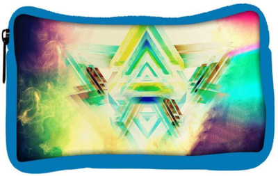 

Snoogg Eco Friendly Canvas Triangles On Colorful Smoke Abstract Designer Student Pen Pencil Case Coin Purse Pouch Cosmetic Makeup Bag (BLUE) Pouch(Multicolor)